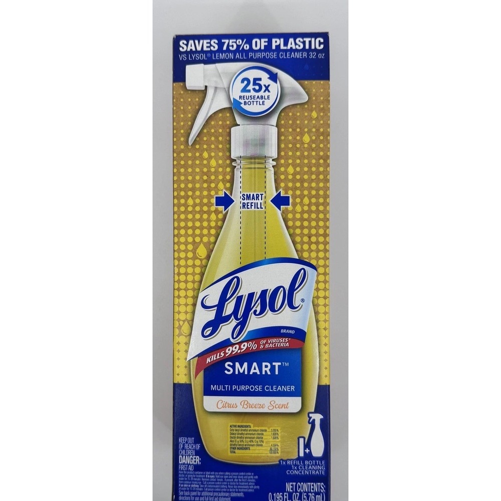 Lysol Smart Multi Purpose Cleaner Citrus Breeze Disinfectant Discontinued